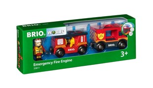 BRIO Spiel BRIO World - Feuerwehr-Leiterfahrzeug mit Licht & Sound 