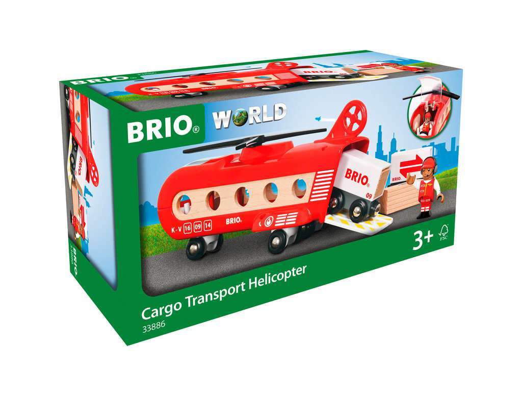 BRIO Spiel Eisenbahn-Transporthubschrauber 
