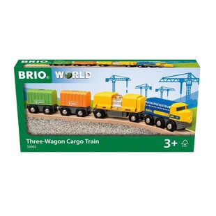 BRIO Spiel BRIO World - Güterzug mit drei Waggons 