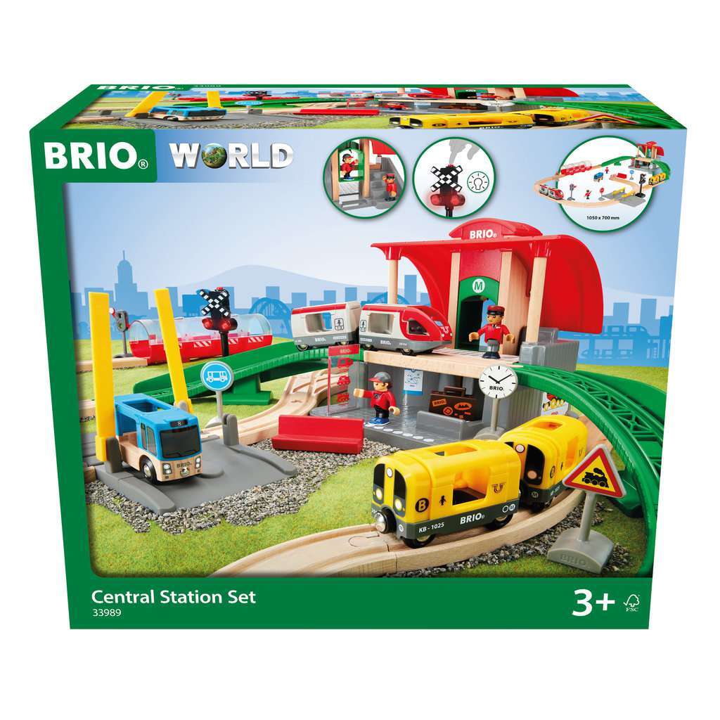 BRIO Spiel Gro&szlig;es City Bahnhof Set 