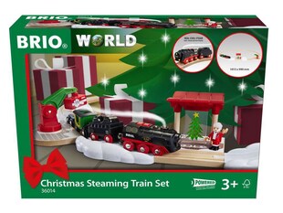 BRIO Spiel BRIO World - Batterie-Dampflok Weihnachts-Set 