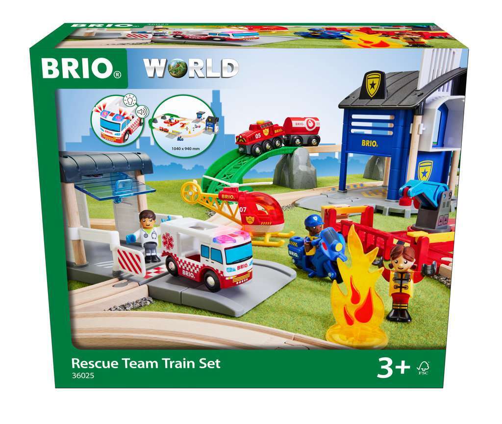 BRIO Spiel Polizei und Feuerwehr Set Deluxe 