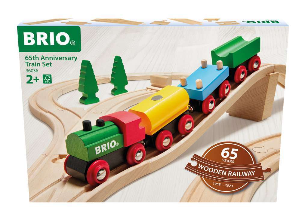 BRIO Spiel 65 Jahre Holzeisenbahn Jubil&auml;ums-Zugset 