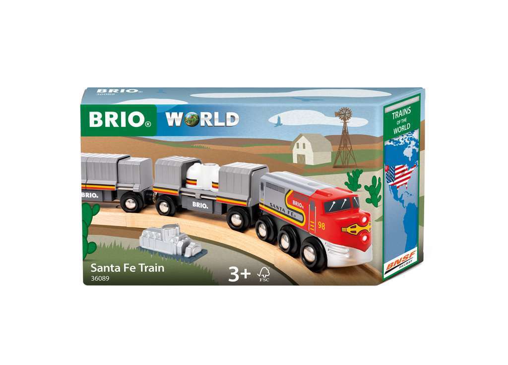 BRIO Spiel Trains of the World Santa Fe Zug 