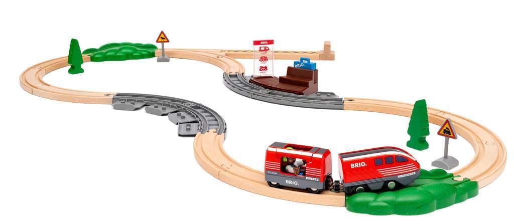 BRIO Spiel Zugset mit R&uuml;ckziehmotor 