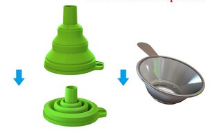 Resinfilter Metall mit Silikontrichter 