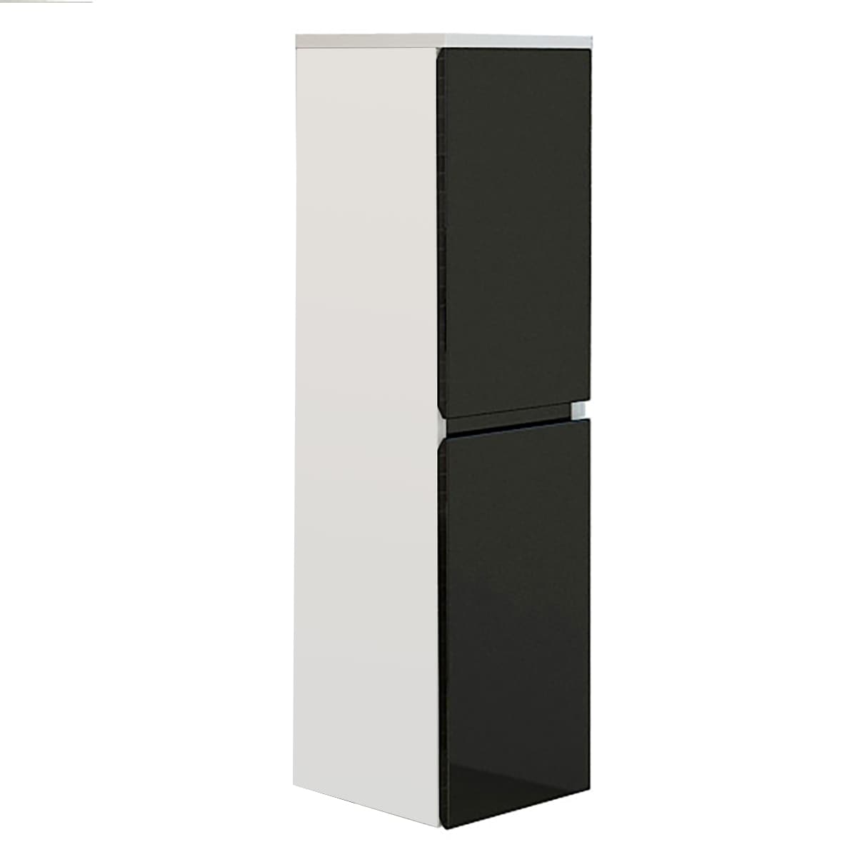Badschrank AIGER schwarz Badm&ouml;bel H&auml;ngeschrank Bad Schrank - Bild 1