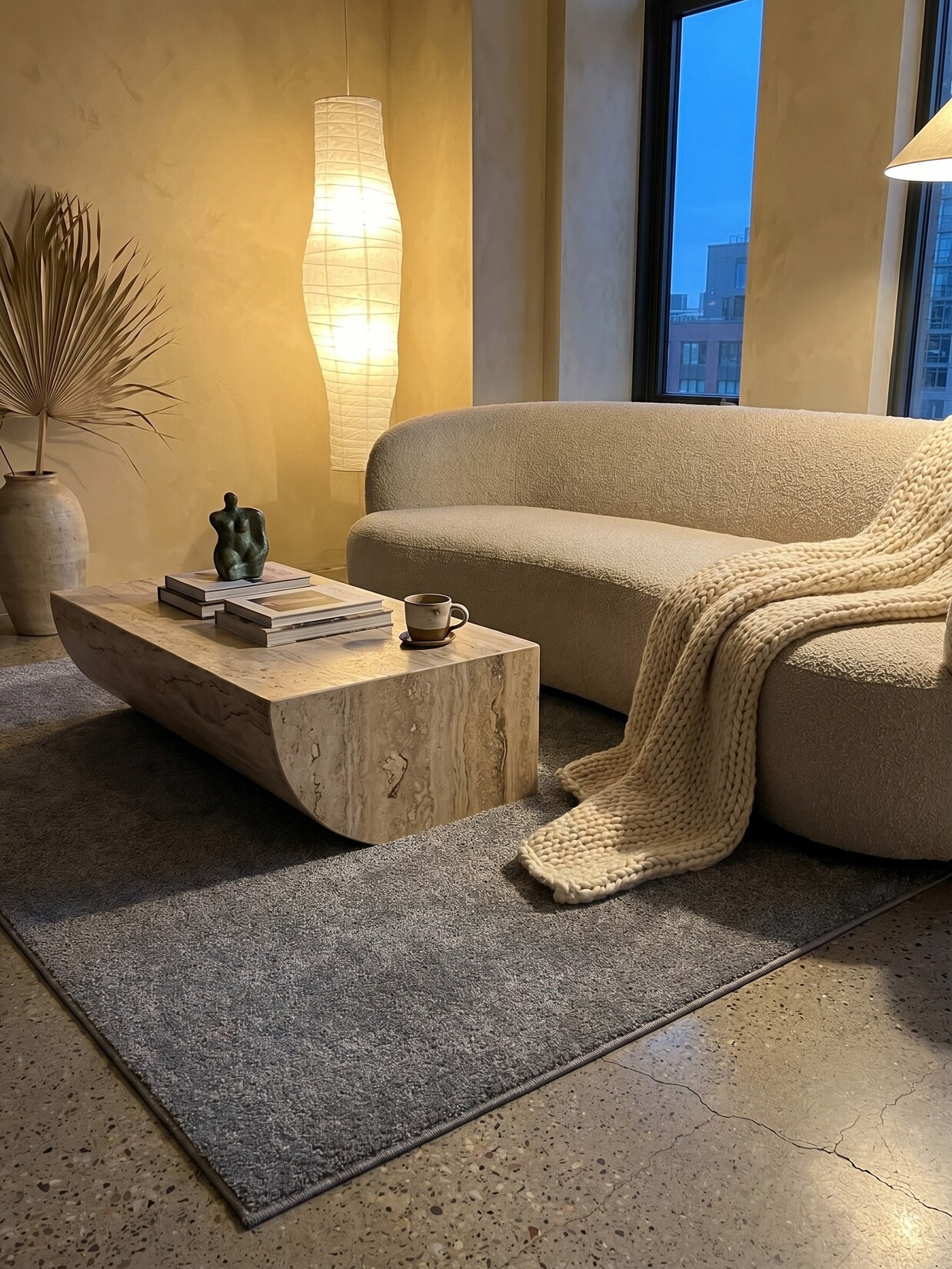 Teppich Kurzflor MAIN in Hellgrau, einfarbig, 280 x 370 cm