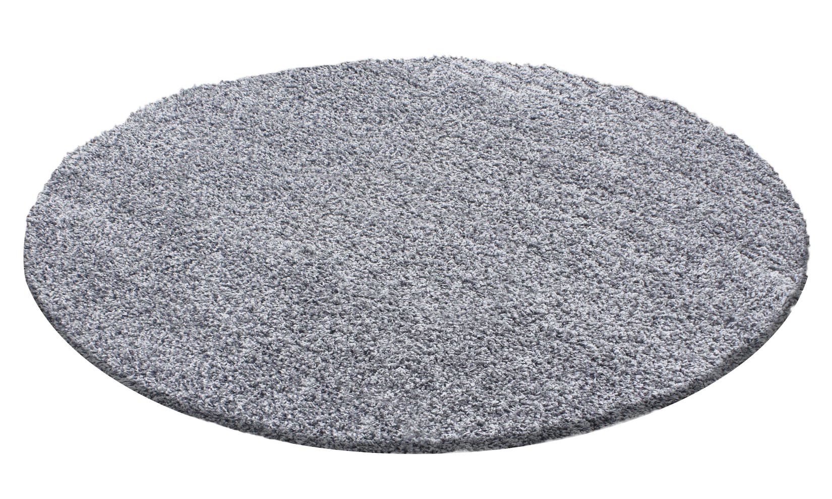 Teppich Hochflor RHEIN in Hellgrau, einfarbig, Ø 200 cm