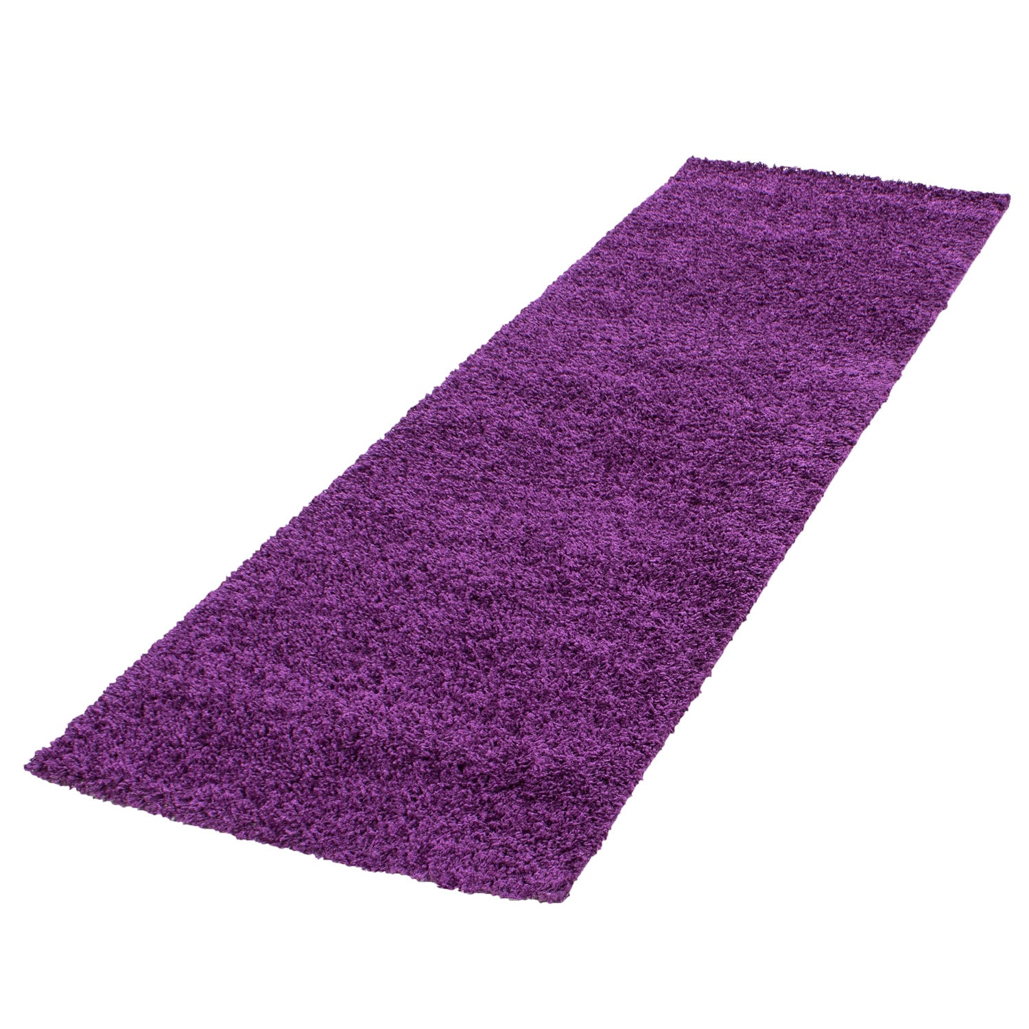 Teppich Hochflor RHEIN in Violett, einfarbig, 80 x 250 cm