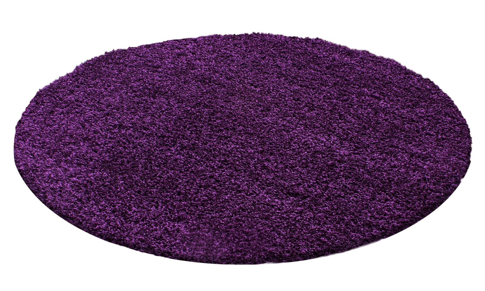 Teppich Hochflor RHEIN in Violett, einfarbig, Ø 200 cm