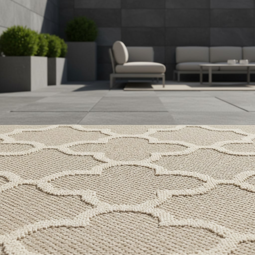 Teppich Outdoor IMST in Beige, im Skandi-Stil, 120 x 170 cm