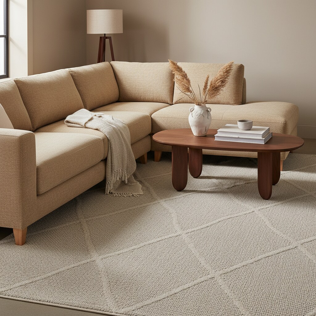 Teppich Outdoor IMST in Beige, im Boho-Stil, 80 x 150 cm