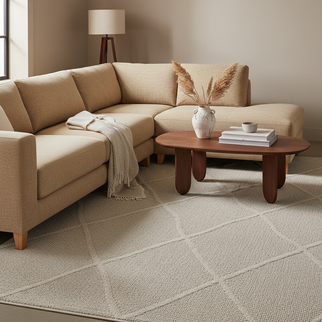 Teppich Outdoor IMST in Beige, im Boho-Stil, 200 x 290 cm