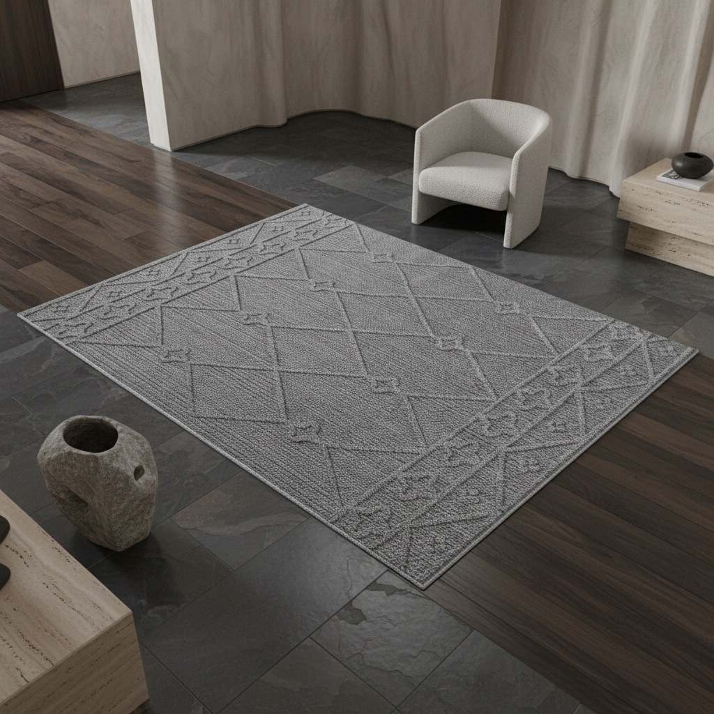 Teppich Outdoor IMST in Grau, im Berber-Stil, 200 x 290 cm