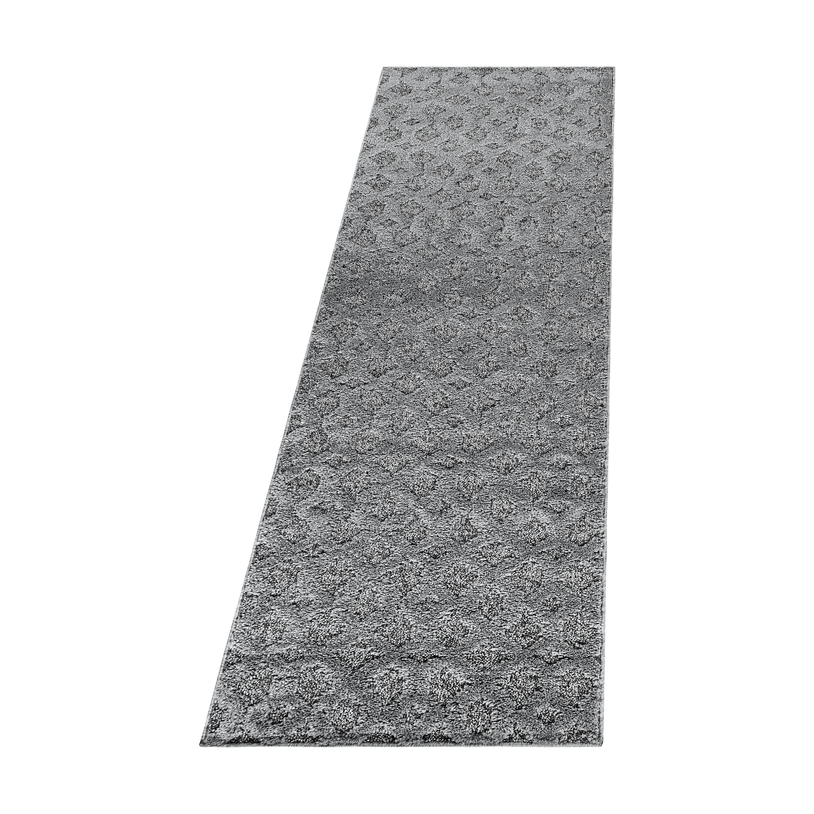 Teppich Hochflor TALFER in Grau, geometrisch, 80 x 250 cm