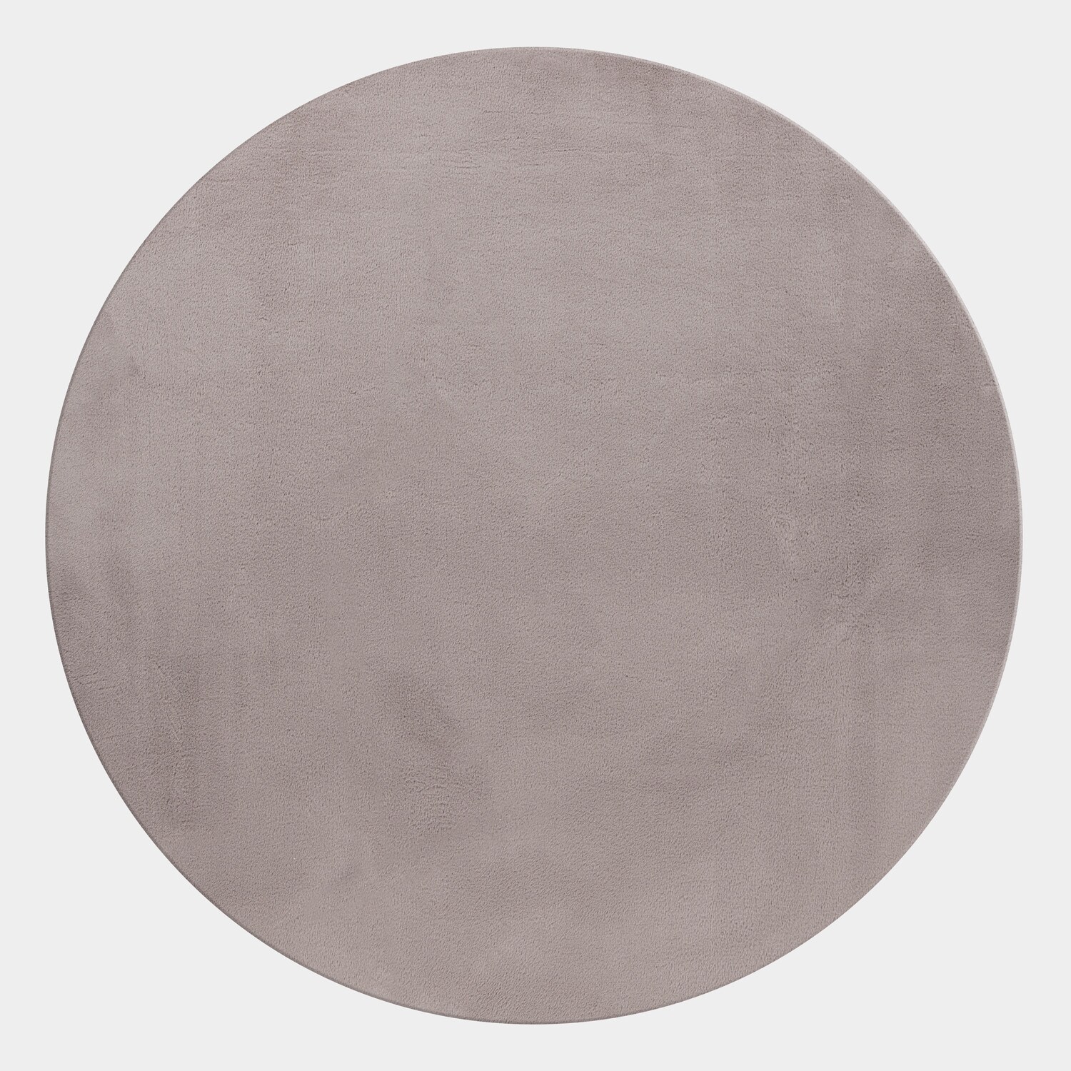 Teppich Kurzflor Waschbar NECKAR in Beige, einfarbig, Ø 120 cm