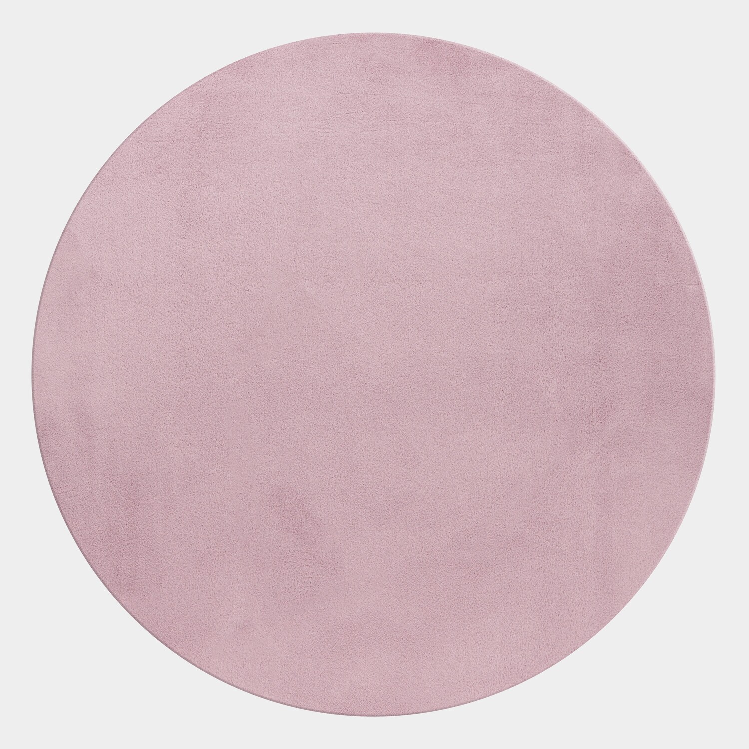 Teppich Kurzflor Waschbar NECKAR in Rosa, einfarbig, Ø 160 cm
