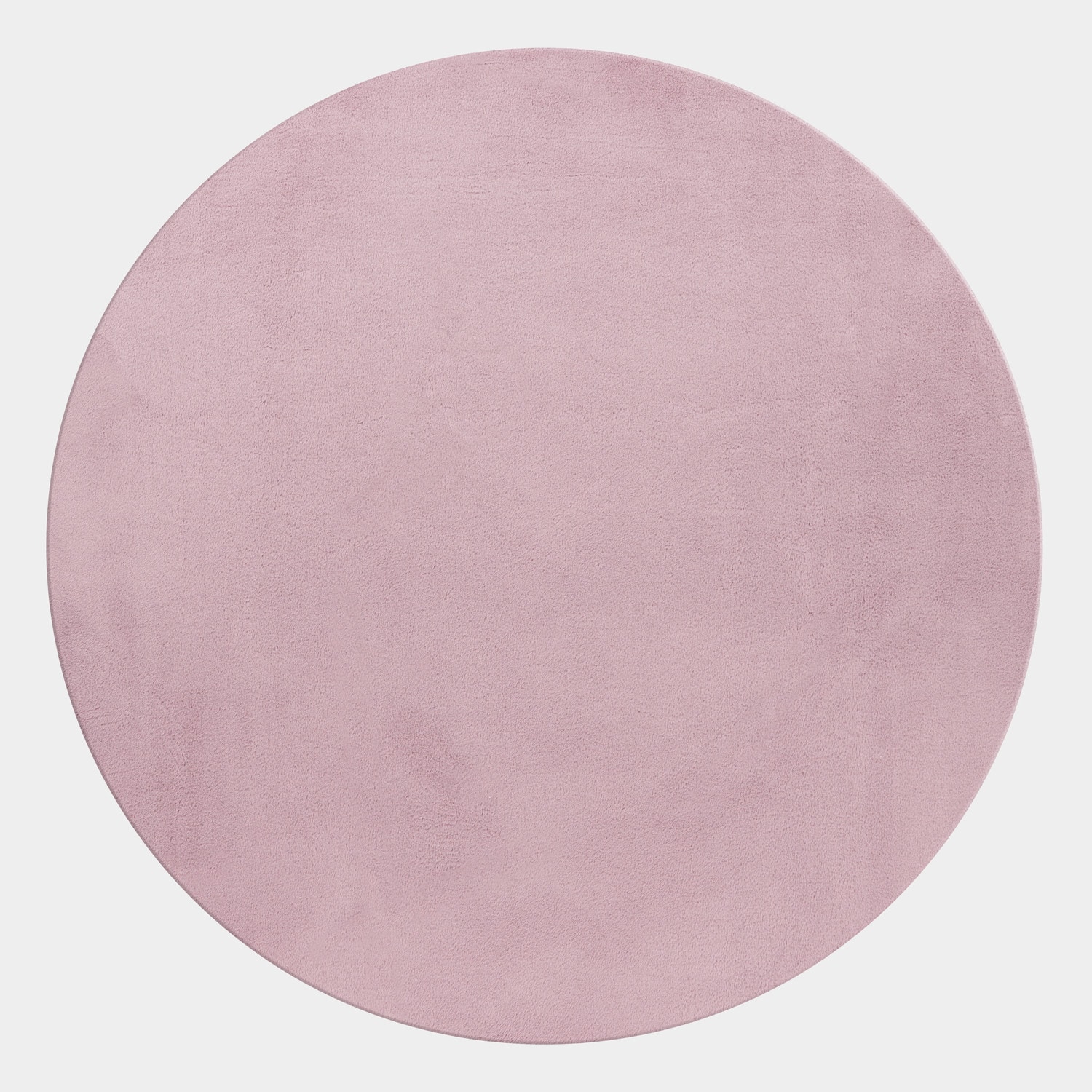 Teppich Kurzflor Waschbar NECKAR in Rosa, einfarbig, Ø 200 cm