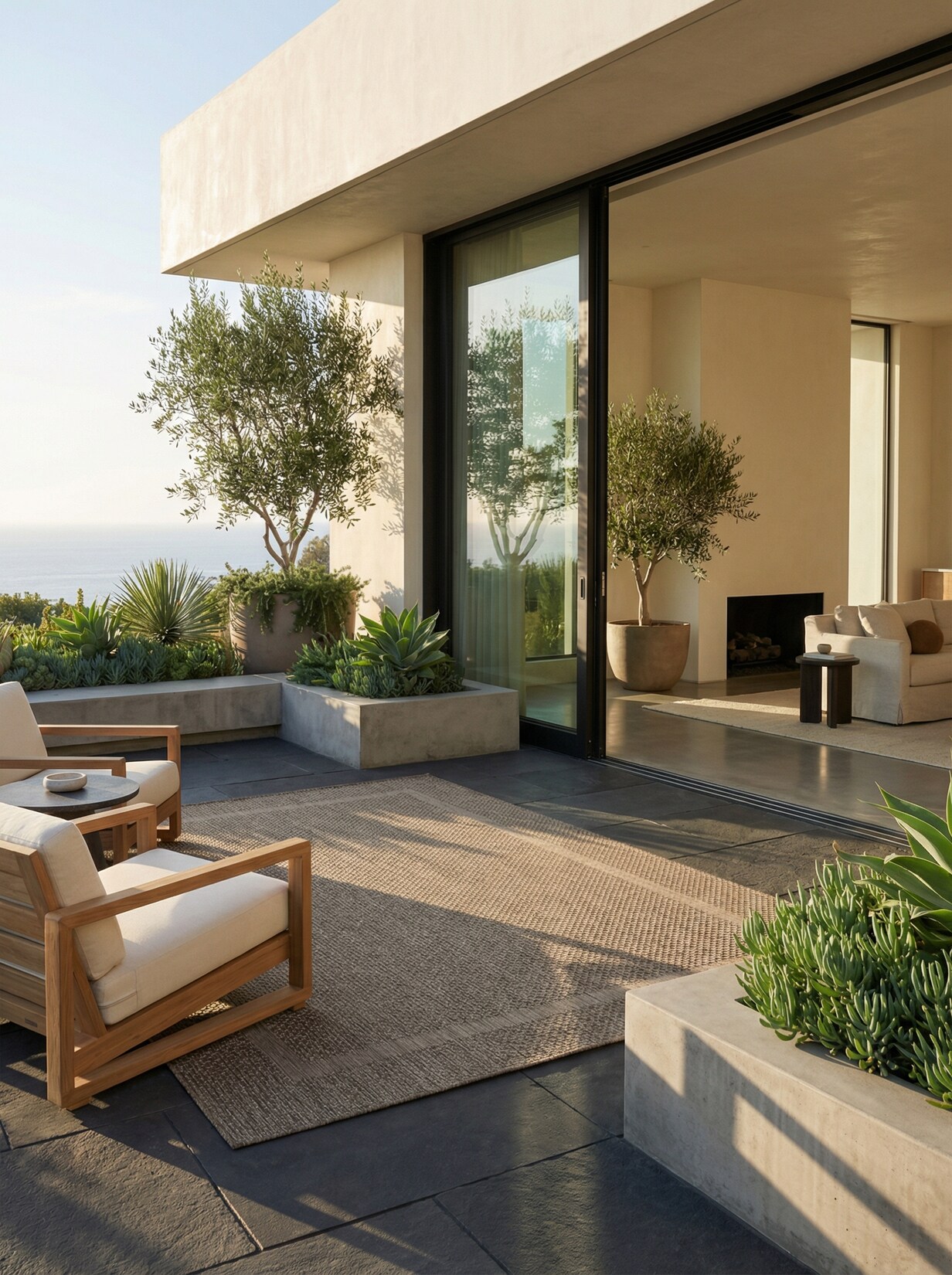 Teppich Outdoor ALSTER in Braun, einfarbig, 280 x 370 cm