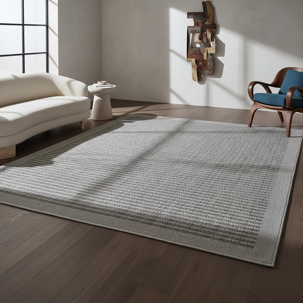 Teppich Outdoor DAFNE in Grau, einfarbig, 140 x 200 cm