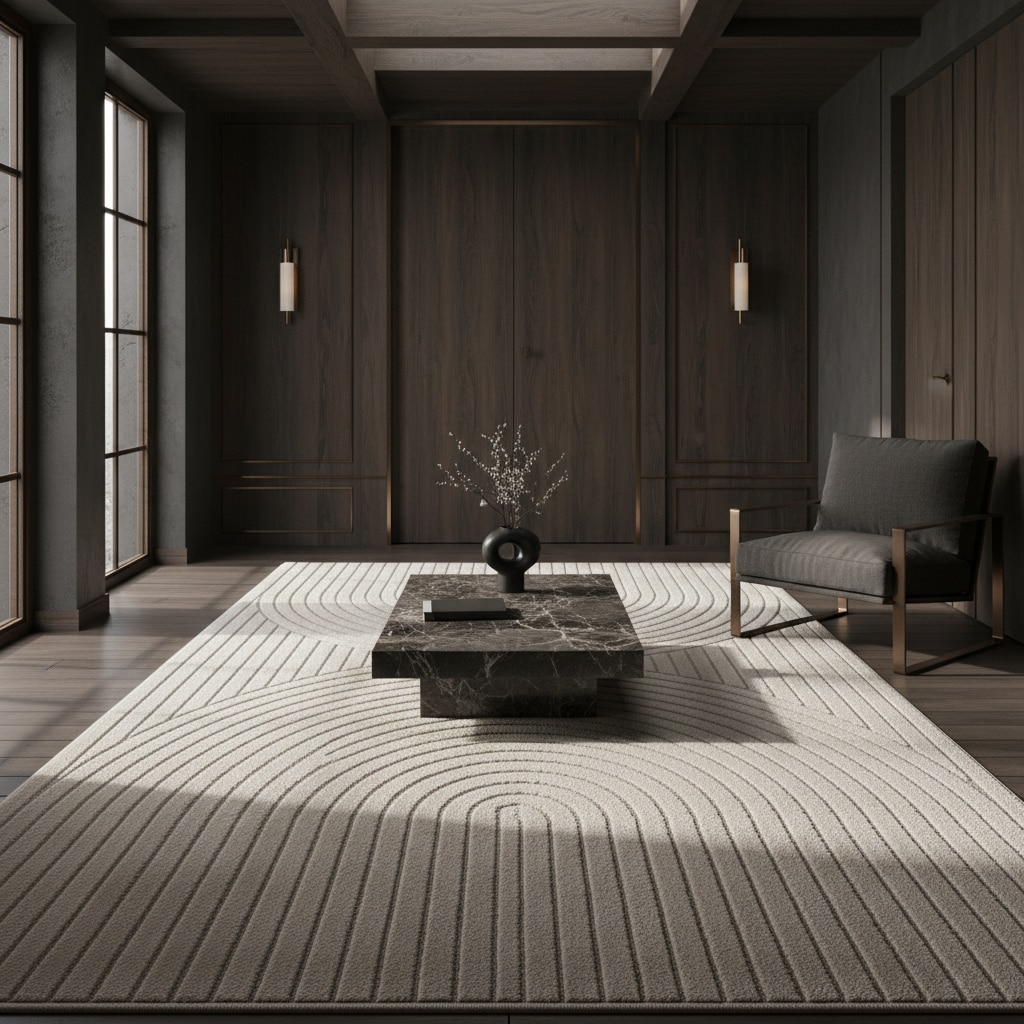 Teppich Outdoor ENGADIN in Creme, im Skandi-Stil mit 3D-Design, 280 x 370 cm