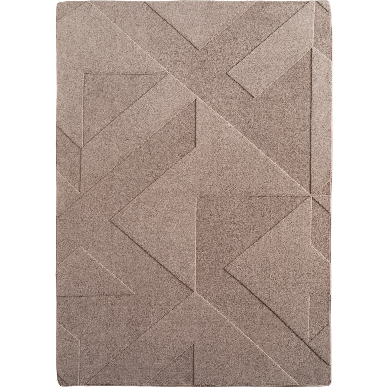 Teppich Kurzflor Waschbar LAVAREDO in Beige, geometrisch, 240 x 340 cm