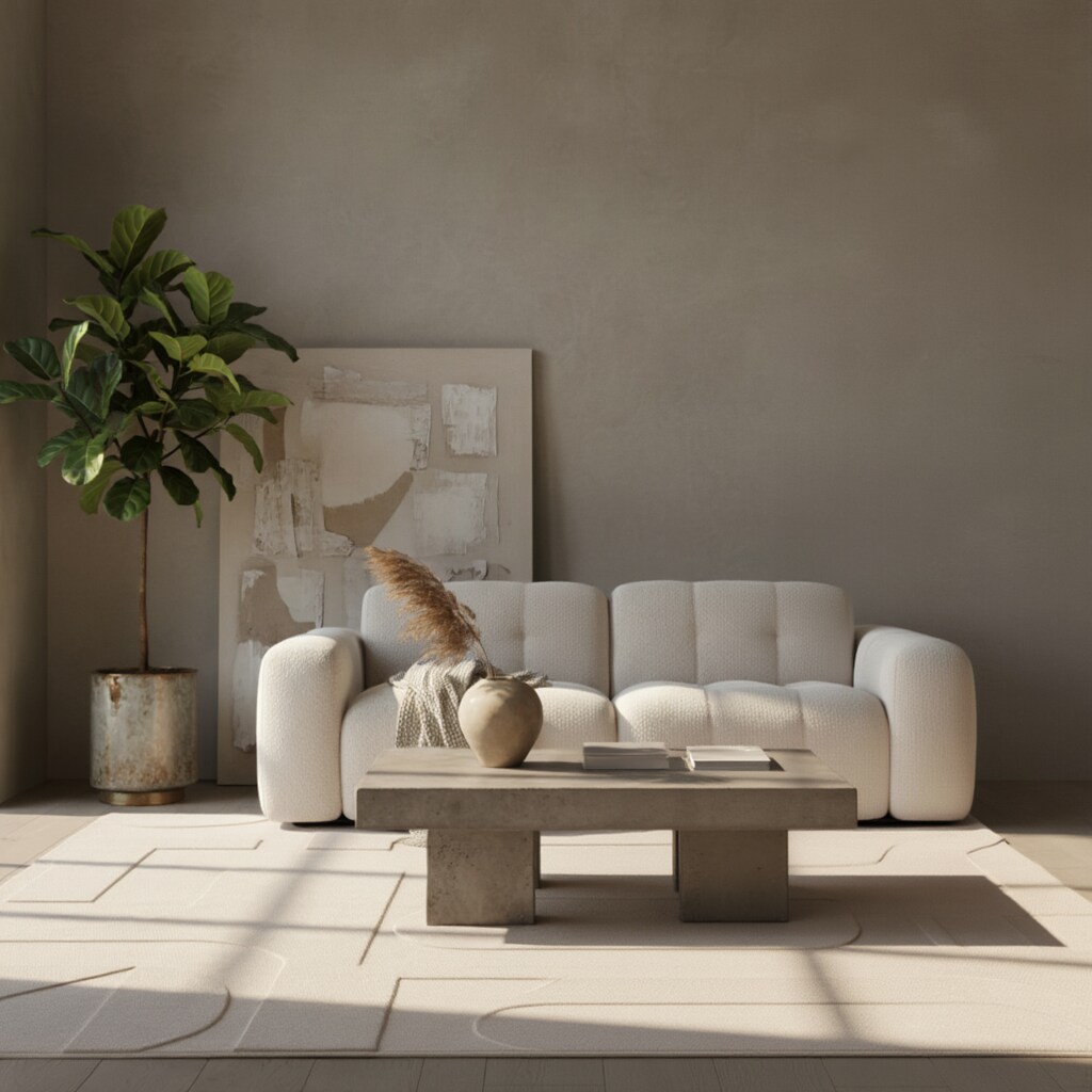 Teppich Kurzflor Waschbar LAVAREDO in Creme, im Skandi-Stil, 160 x 230 cm