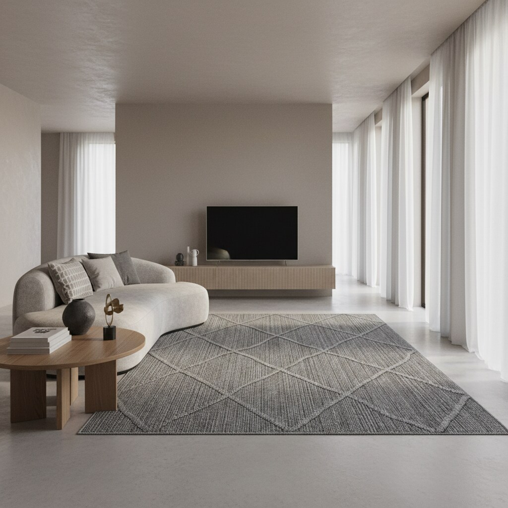 Outdoorteppich IMST, im Boho-Stil, Grau, 240 x 340 cm