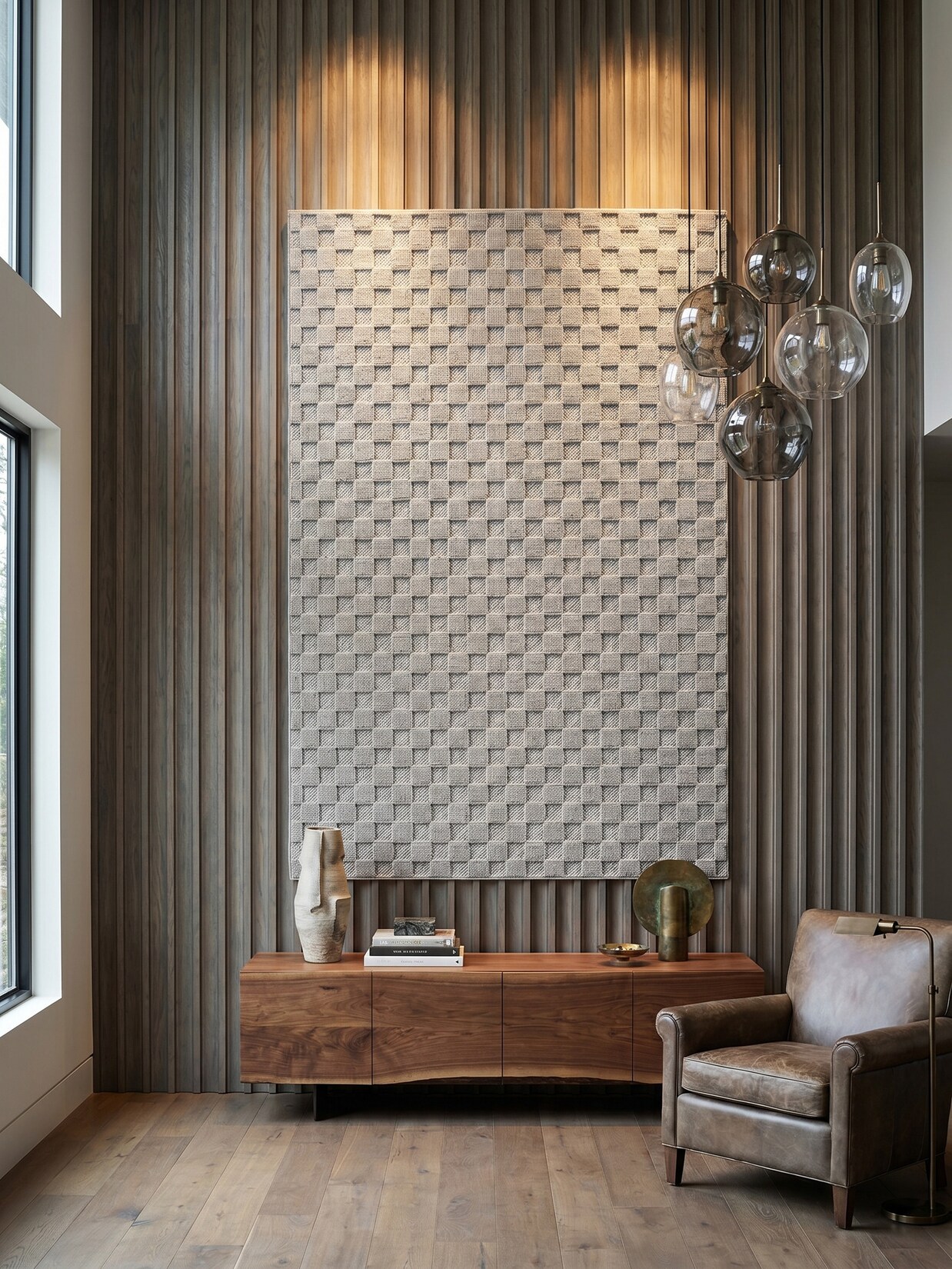 Flachgewebe-Teppich Schachbrett Silber 240x340 cm Schachbrett