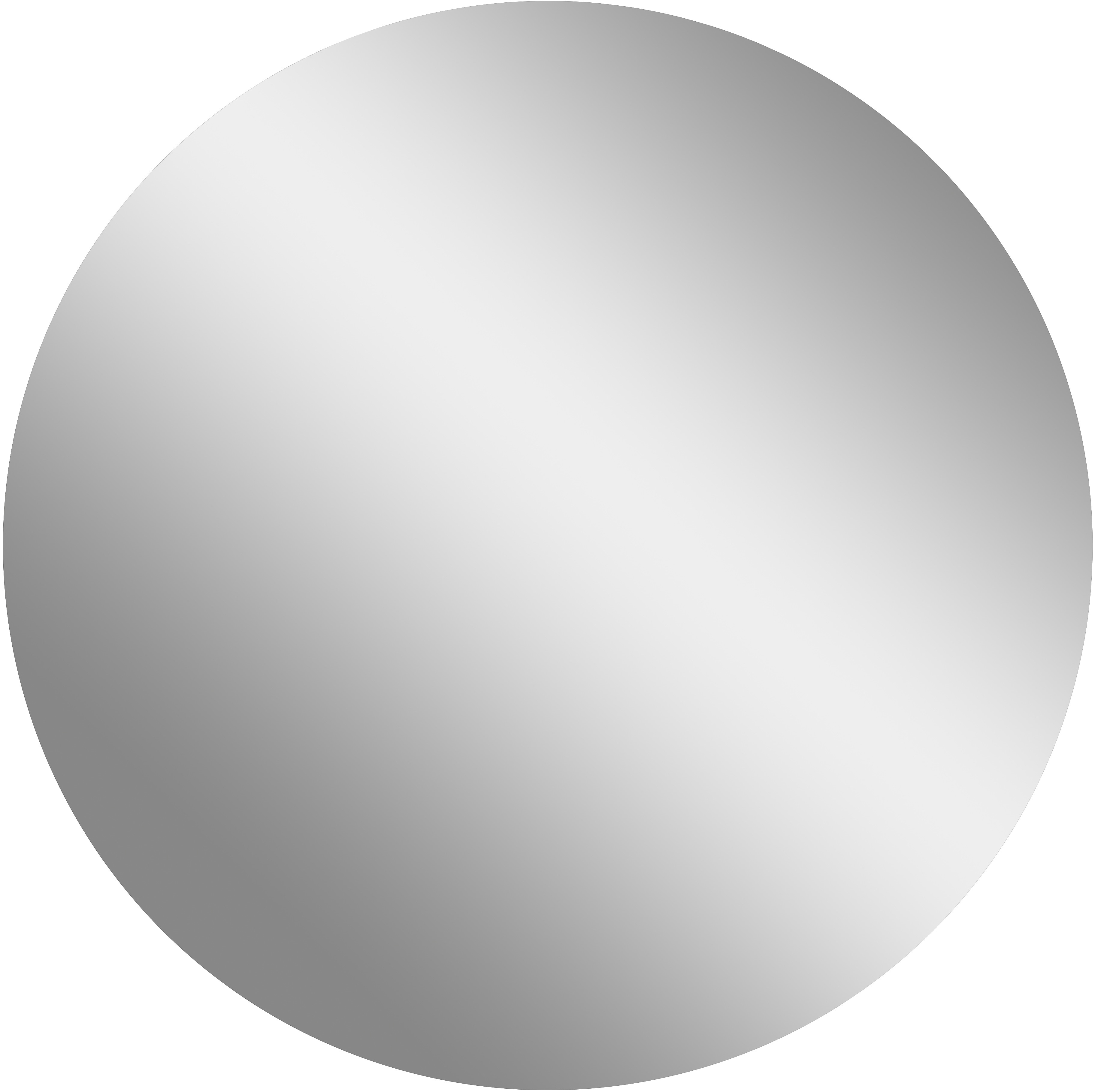 Wandspiegel &Oslash; 60 cm Graphit &ndash; Melaminharzbeschichtet & Sto&szlig;fest &ndash; Made in Germany 