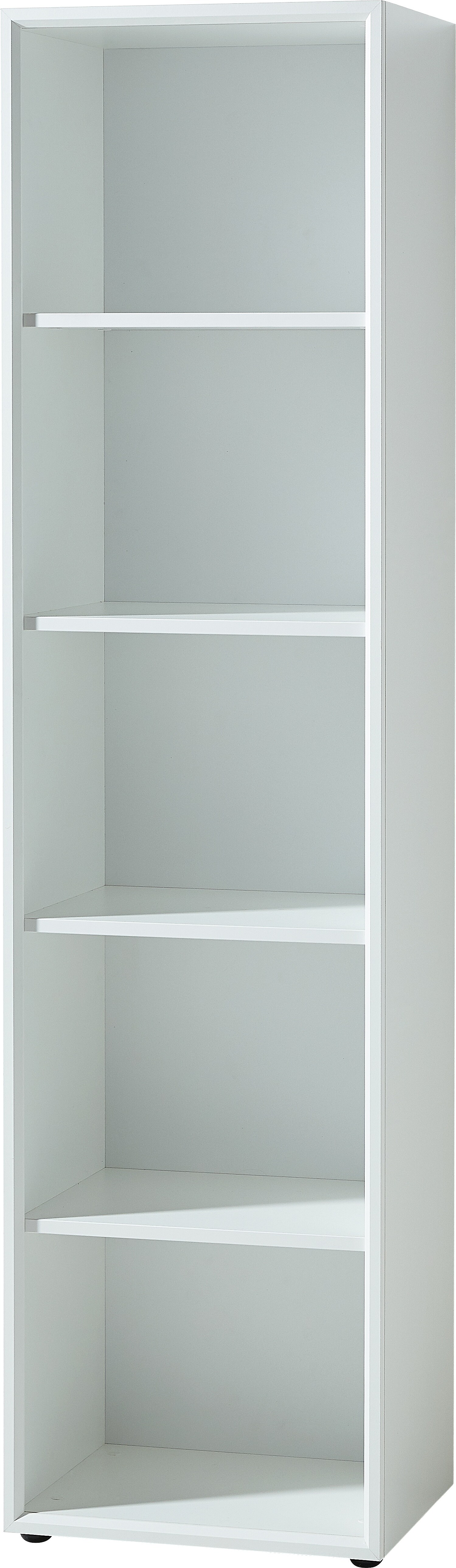 Aktenregal Hoch Schmal | 50x196x37 cm (5 Ordnerh&ouml;hen) | Stabil 22kg Belastbar | B&uuml;roregal Wei&szlig; | Made in Germany | Serie MUENCHEN Kadima Design 