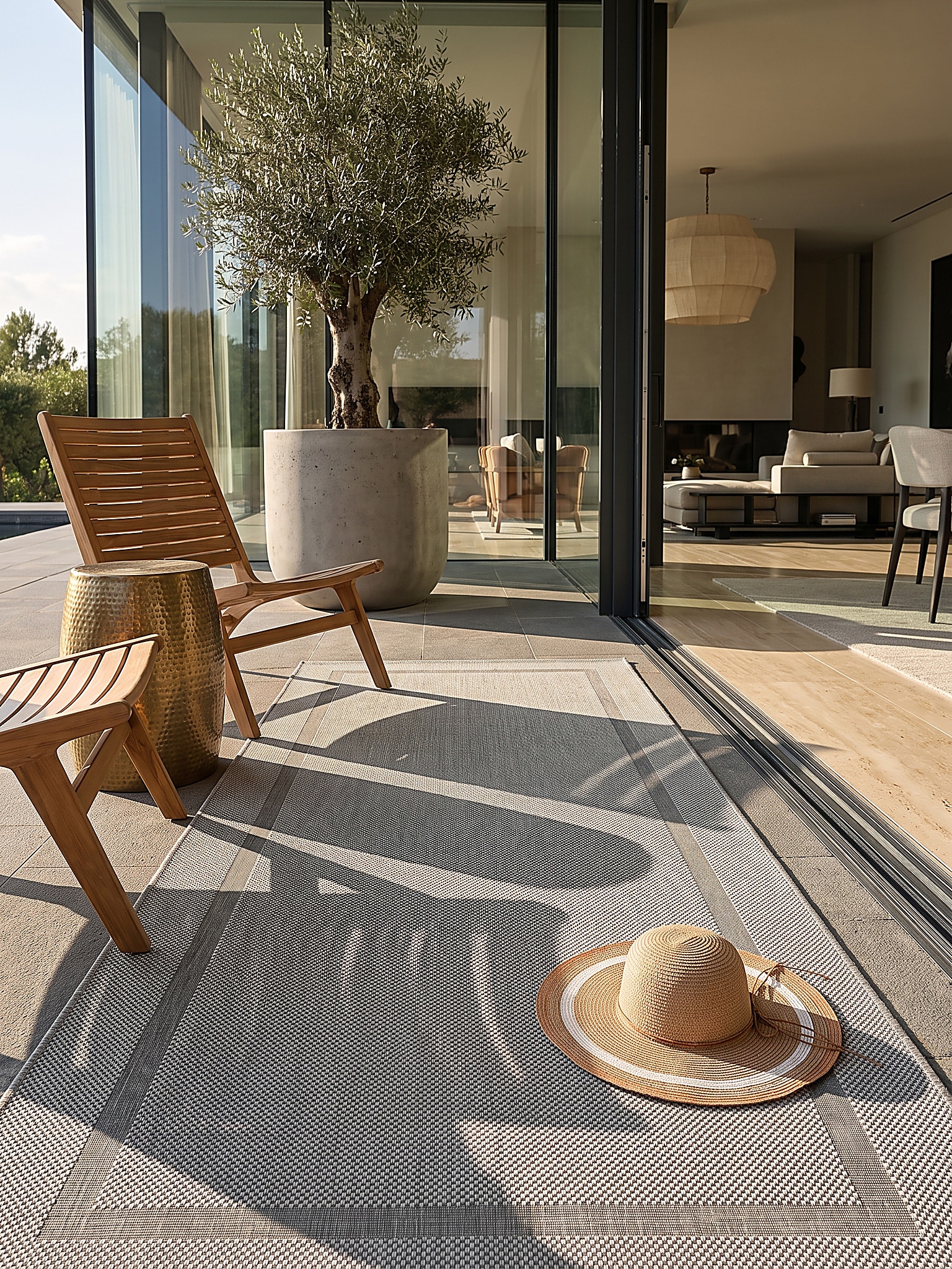 L&auml;ufer Flachgewebe Grau 80x200 cm - BORNO | Kadima Design 