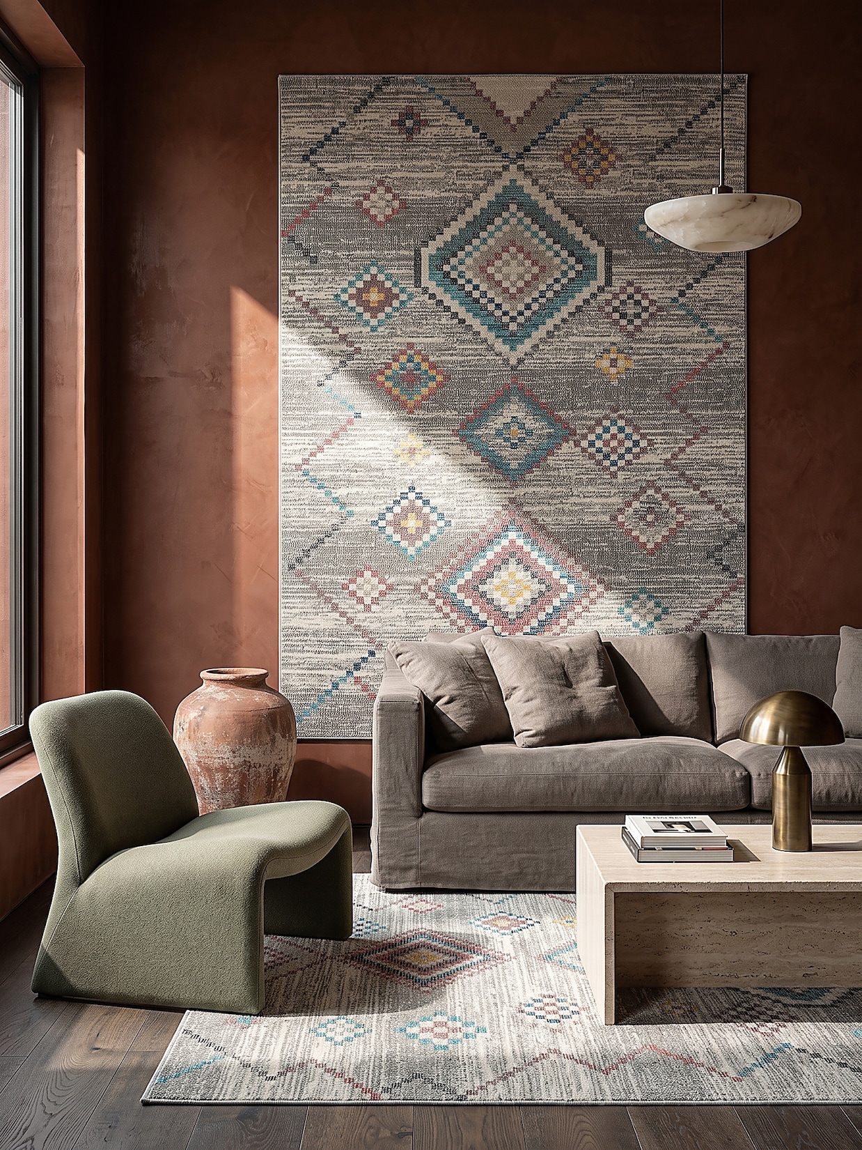 Outdoor-Teppich Niederflor Creme 140x200 cm - LIMMAT Kadima Design