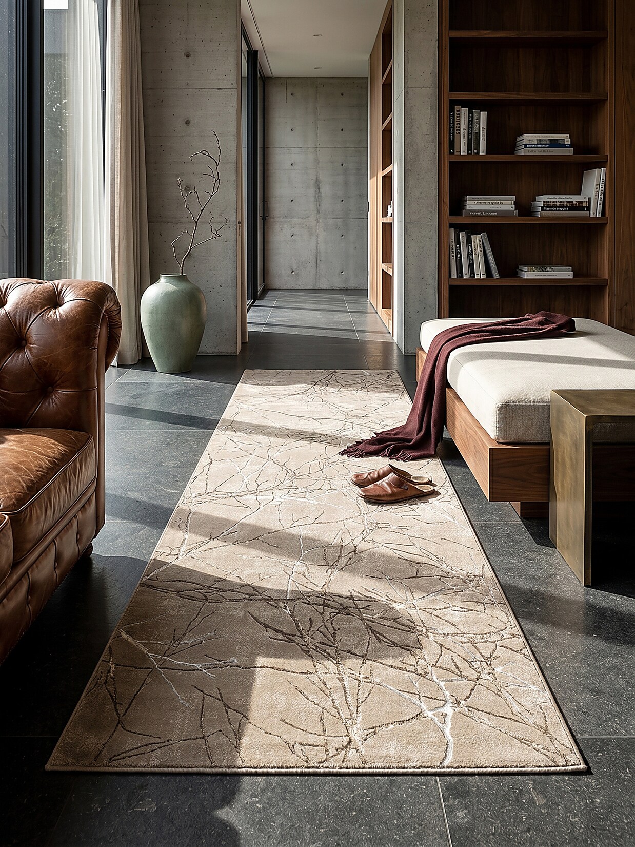 Läufer Kurzflor Beige 80x150 cm - KAVALA Kadima Design