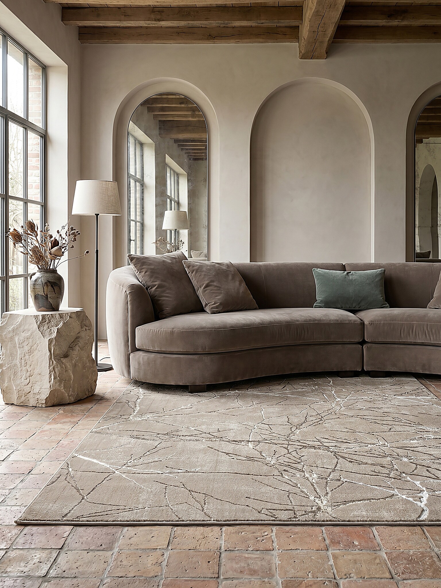 Teppich Kurzflor Beige 200x290 cm - KAVALA | Kadima Design 