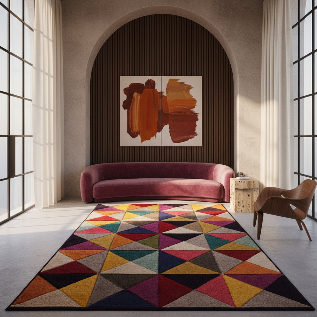 Teppich handgeschnitzt Bunt 160 x 230 cm - MEON Kadima Design