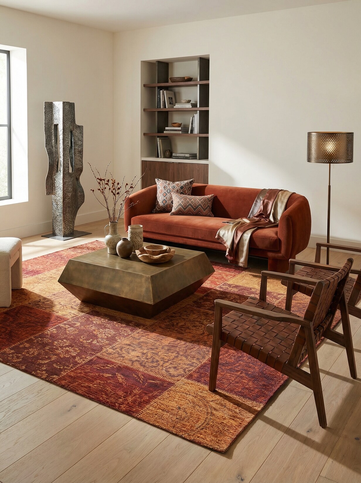 Teppich floral Orange 200 x 290 cm - COQUET Kadima Design