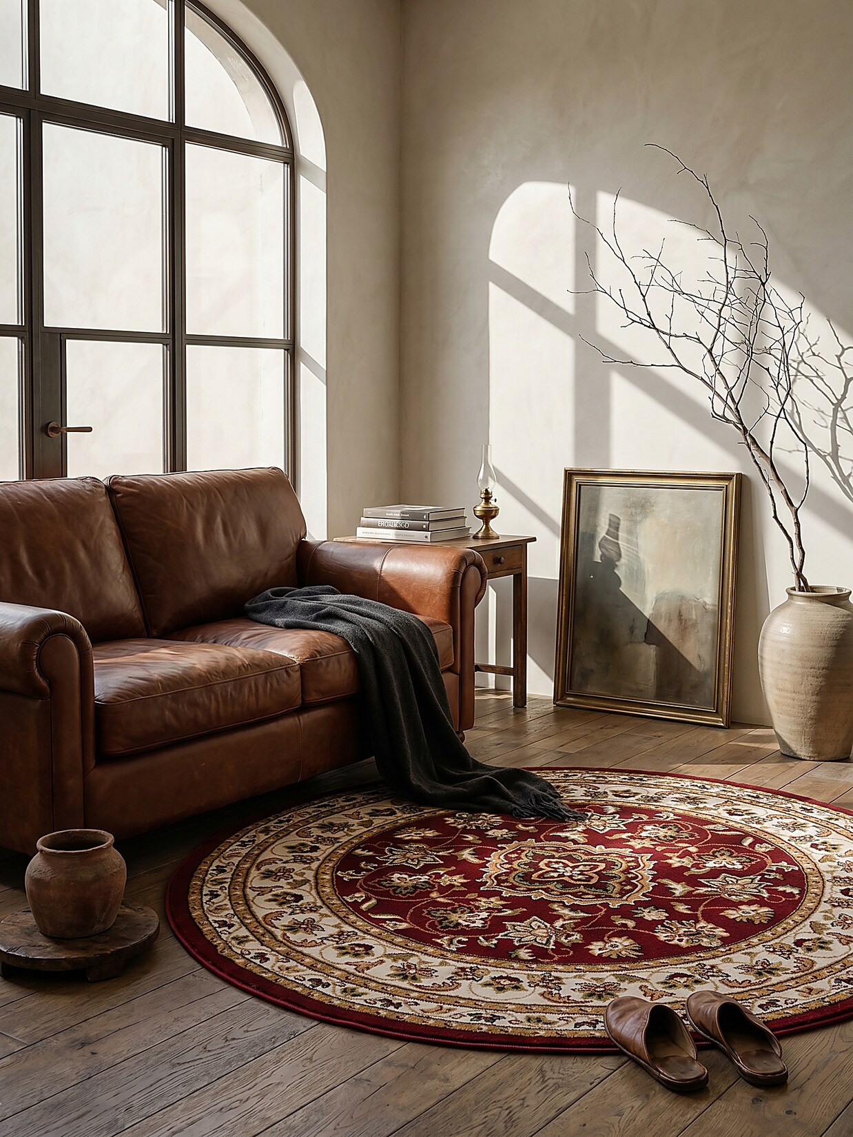 Teppich Orient Rot Ø133 cm - GLAZERT Kadima Design