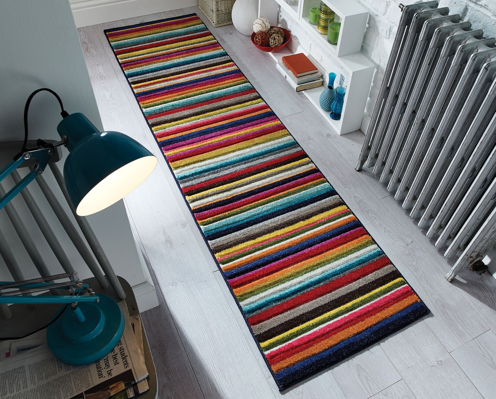 Läufer gestreift Bunt 66 x 230 cm - MEON Kadima Design