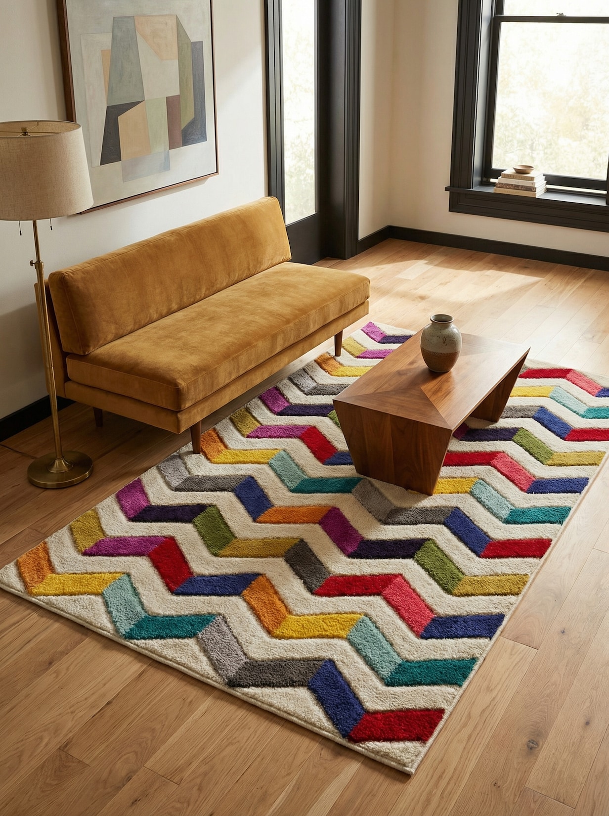 Teppich maschinengewebt Bunt 200 x 290 cm - MEON Kadima Design