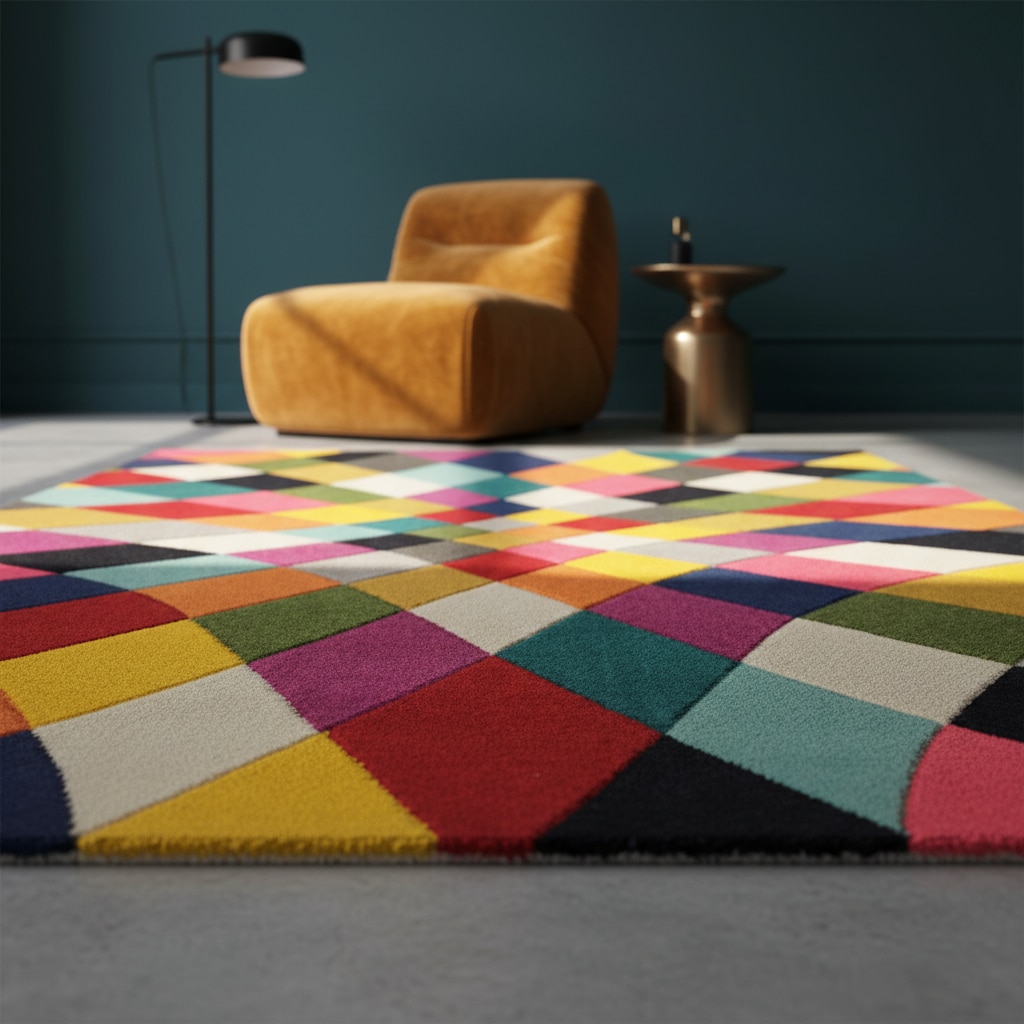 Teppich Rauten Bunt 200 x 290 cm - MEON Kadima Design