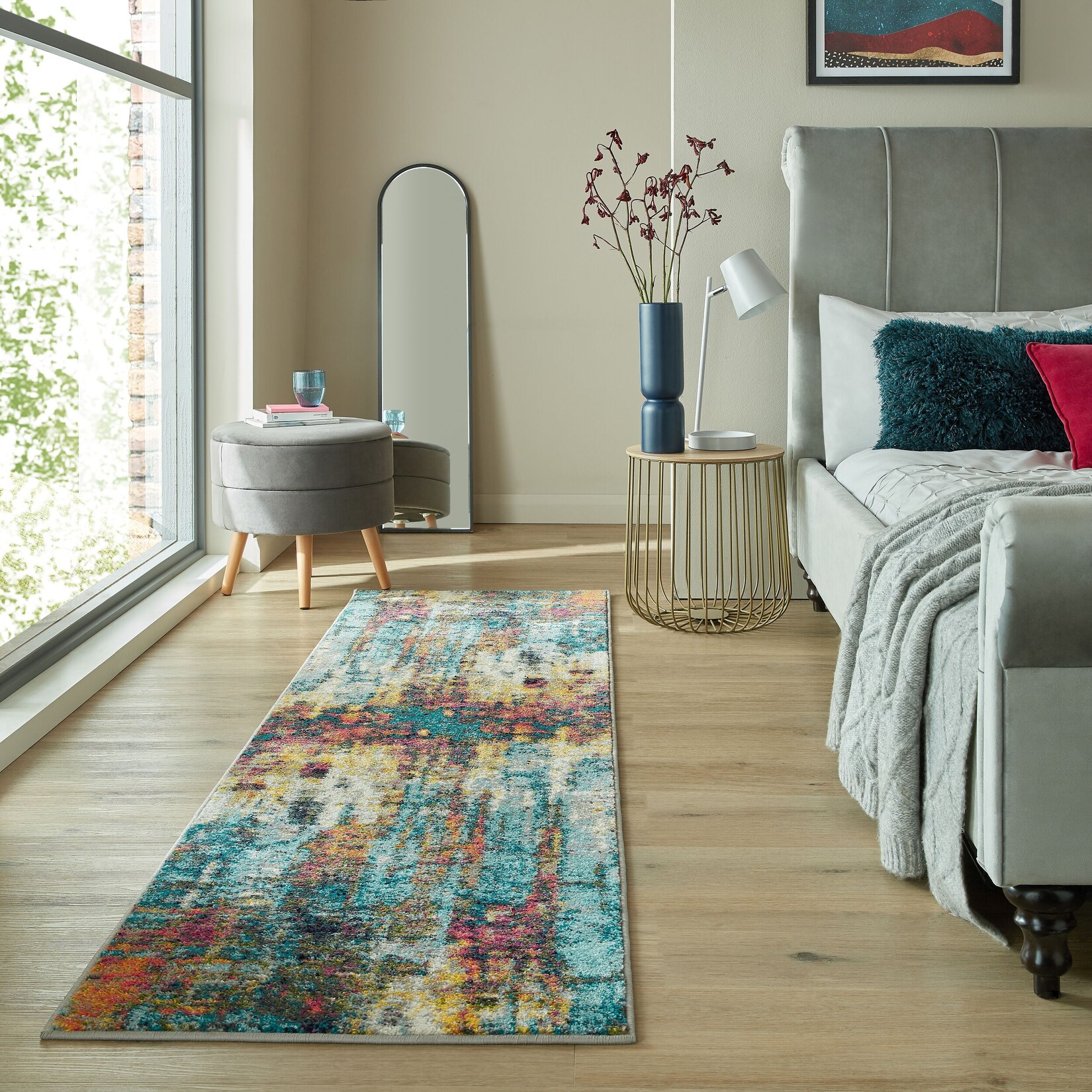 Läufer Farbschlieren Bunt 66 x 230 cm - FAL Kadima Design