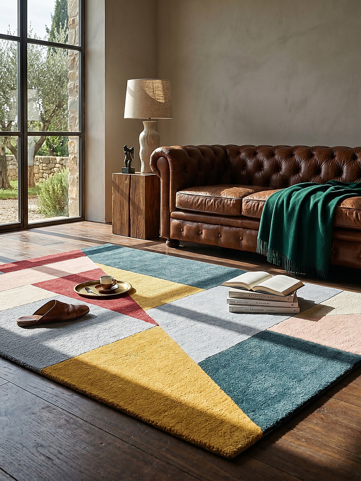Wollteppich geometrisch Bunt 120 x 170 cm - DEBEN Kadima Design