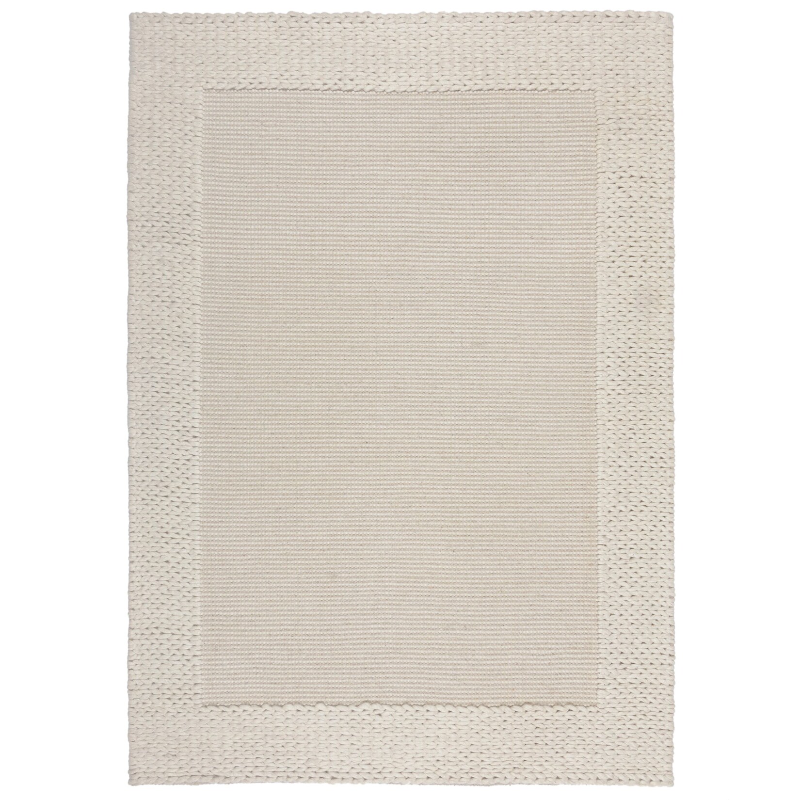 Teppich Wollmischung Beige 120 x 170 cm - CALDER Kadima Design