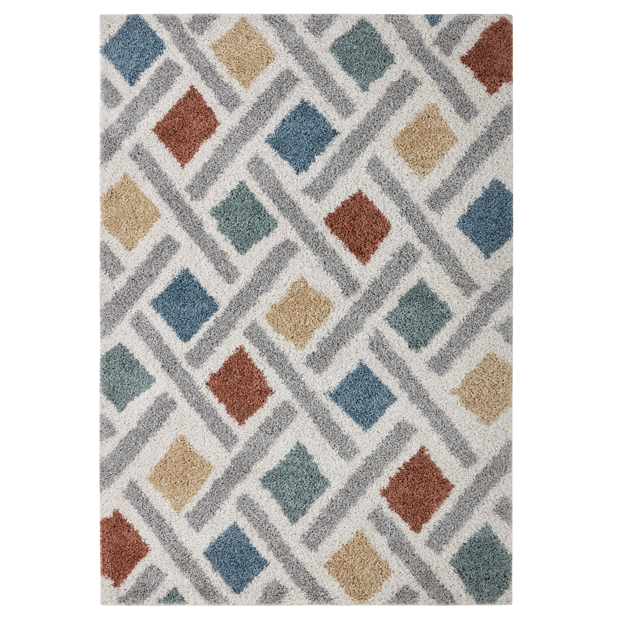 Moderner Marokkanischer Teppich "Mersey Ruby", 100% Polypropylen - 80x150 cm | Kadima Design 