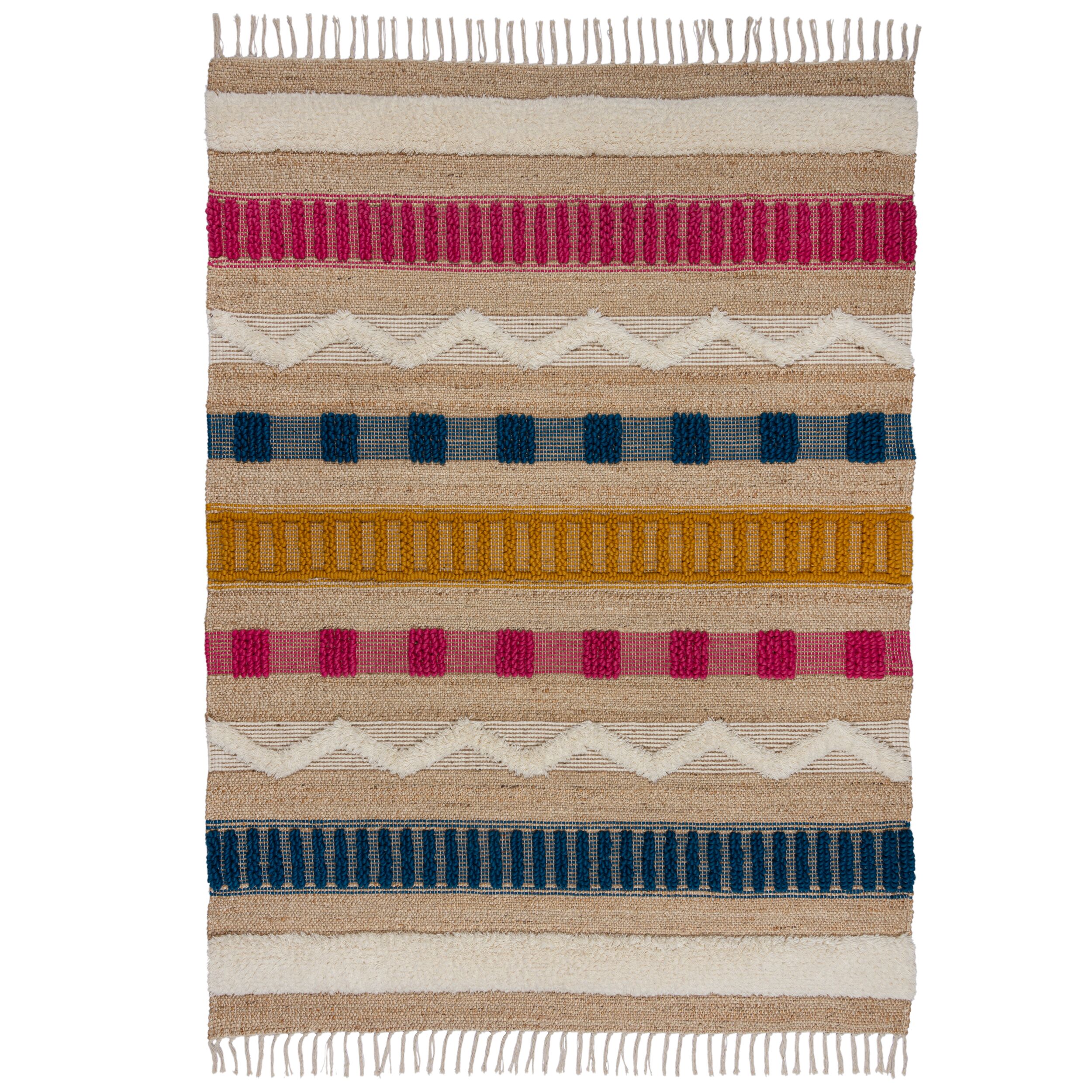 Teppich Wollmischung Bunt 160 x 230 cm - WHARFE | Kadima Design 