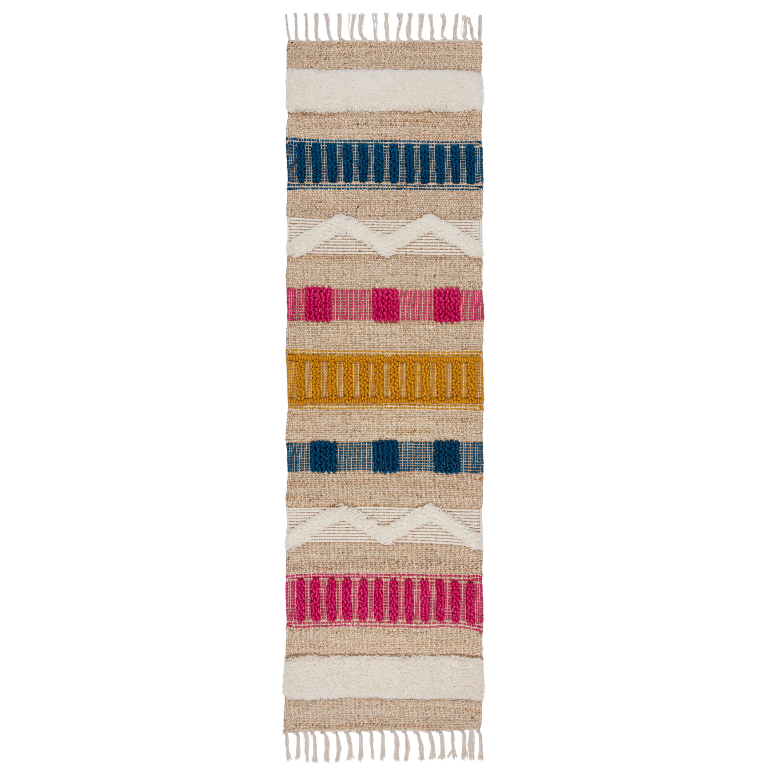 L&auml;ufer Wollmischung Bunt 60 x 230 cm - WHARFE | Kadima Design 