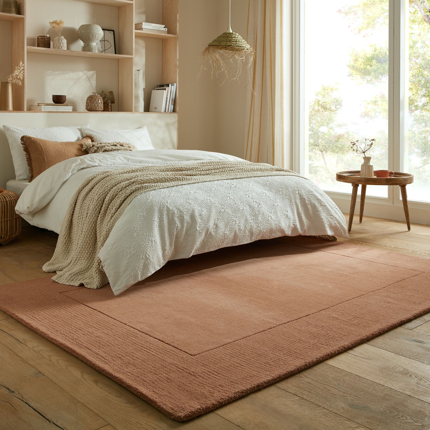 Wollteppich Kurzflor Orange 160 x 230 cm - MOLE Kadima Design