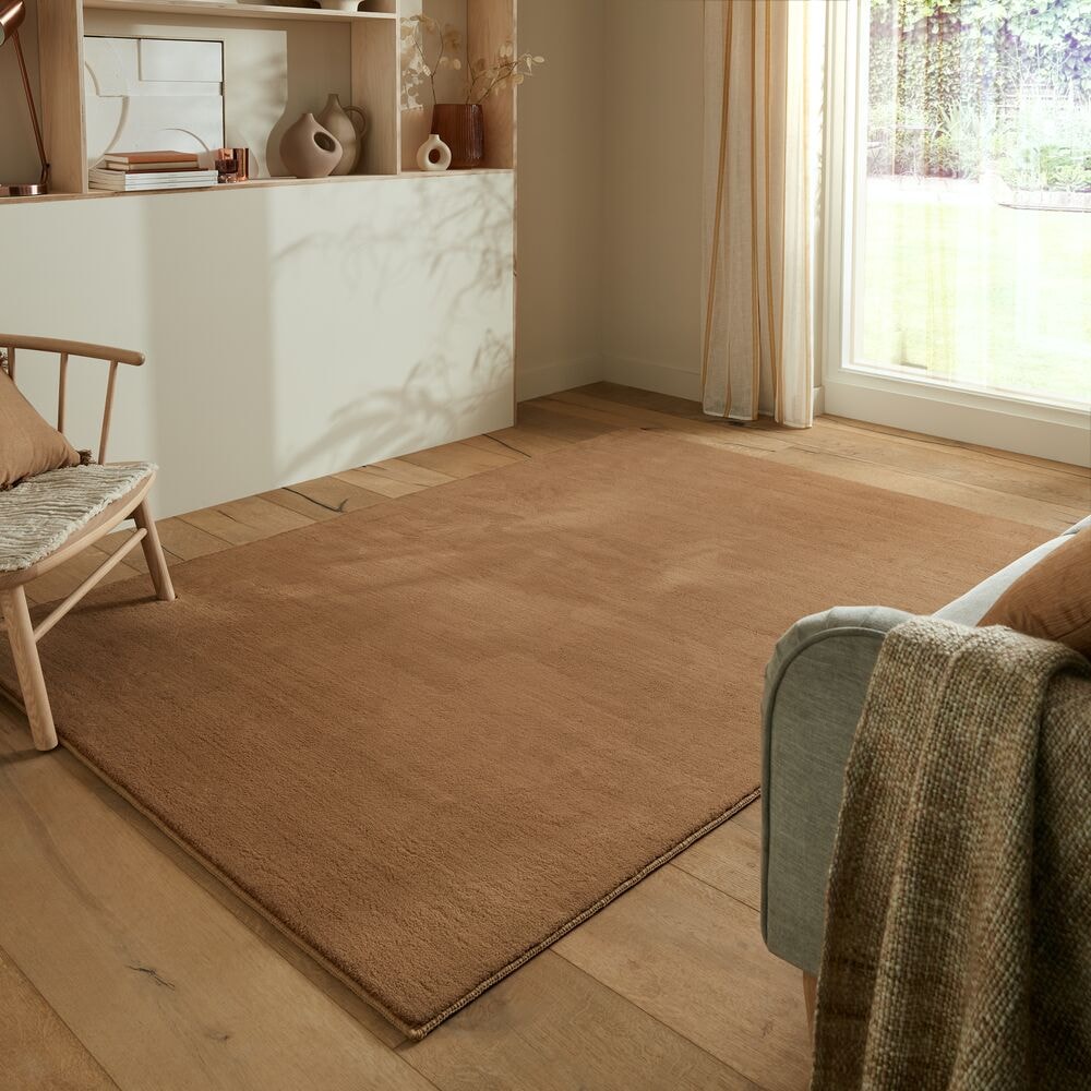 Teppich uni Braun 200 x 290 cm - BLITH Kadima Design